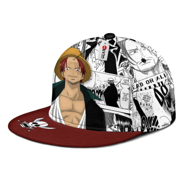 Shanks Snapback Hat Custom One Piece Anime Hat Mix Manga 3