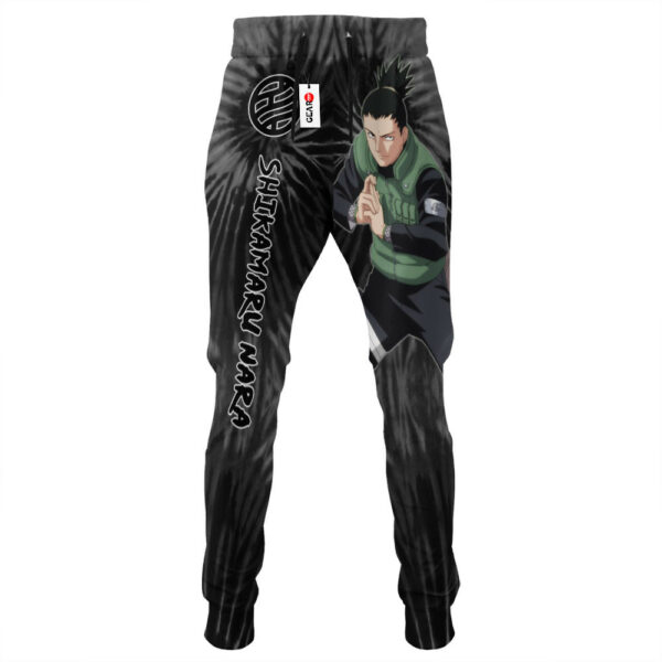 Shikamaru Nara Joggers Custom Anime Sweatpants Tie Dye Style Merch 4