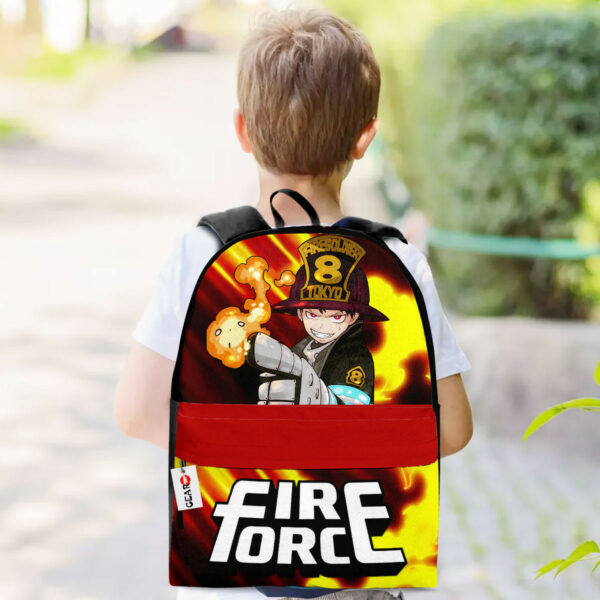 Shinra Kusakabe Backpack Custom Fire Force Anime Bag for Otaku 3