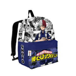 Shoto Todoroki Backpack Custom My Hero Academia Anime Bag Manga Style 4