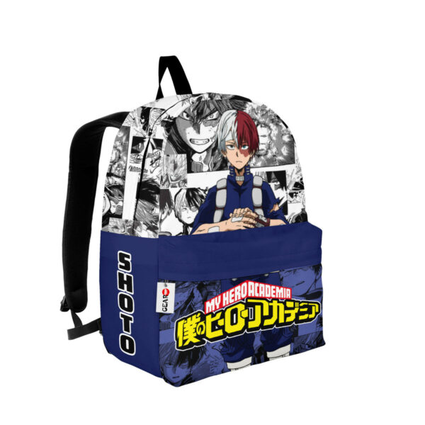 Shoto Todoroki Backpack Custom My Hero Academia Anime Bag Manga Style 2