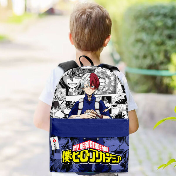 Shoto Todoroki Backpack Custom My Hero Academia Anime Bag Manga Style 3