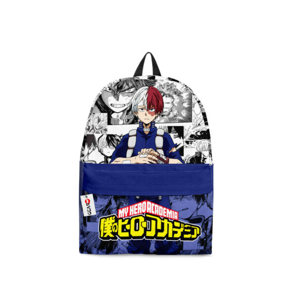 Shoto Todoroki Backpack Custom My Hero Academia Anime Bag Manga Style 1