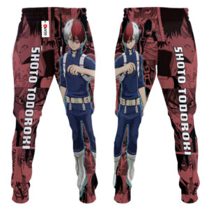 Shoto Todoroki Joggers Custom Anime My Hero Academia Sweatpants Mix Manga 6