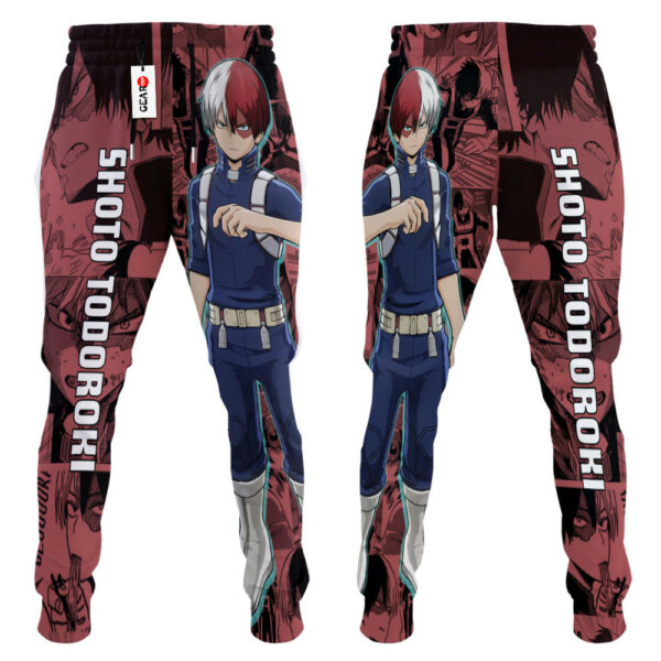 Shoto Todoroki Joggers Custom Anime My Hero Academia Sweatpants Mix Manga 3