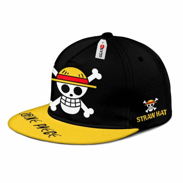 Straw Hat Pirates Hat Cap One Piece Anime Snapback Hat 2