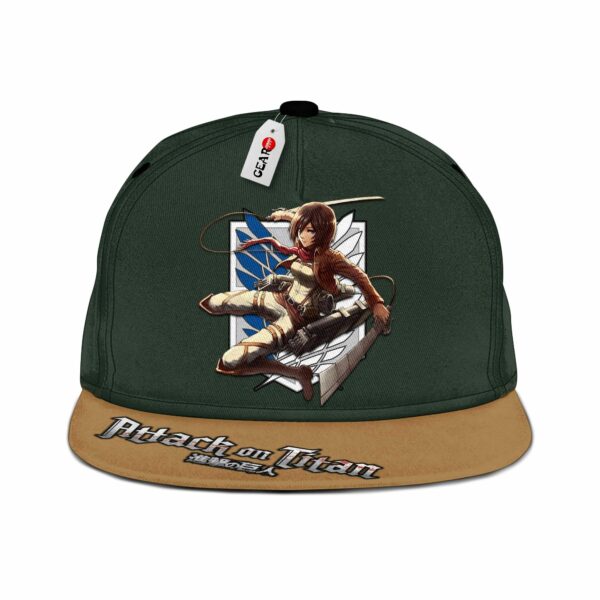 Survey Corp Mikasa Snapback Hat Custom Attack On Titan Anime Hat 1