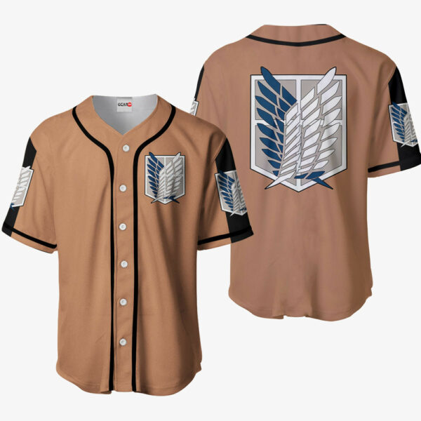 Survey Corps Jersey Shirt Custom Attack On Titan Anime Merch Clothes 1