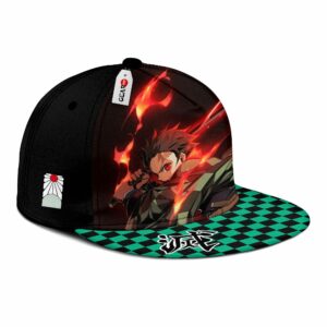 Tanjiro Cap Hat Sun Breathing Anime Kimetsu Snapback 6