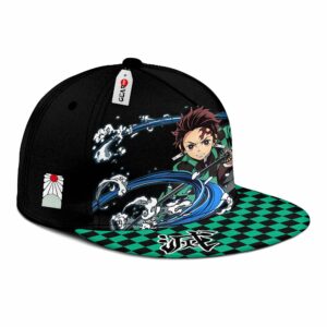 Tanjiro Cap Hat Water Breathing Anime Kimetsu Snapback 6