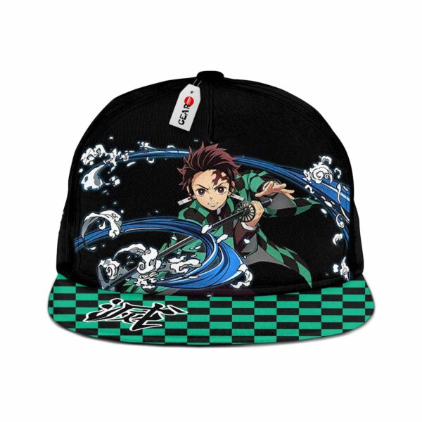 Tanjiro Cap Hat Water Breathing Anime Kimetsu Snapback 1