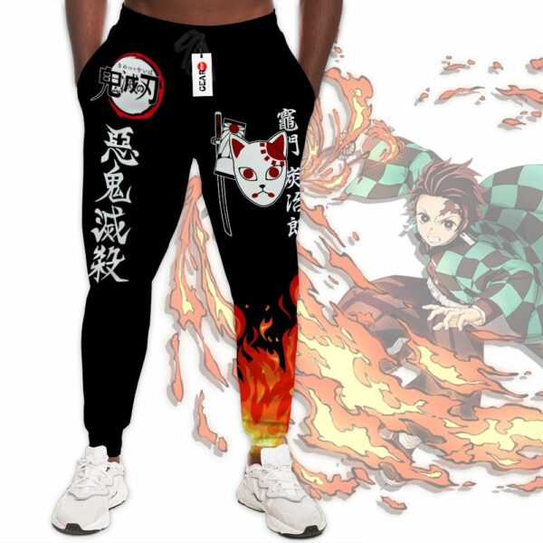 Tanjiro Fire Jogger Pants Custom Anime Kimetsu Sweatpants 2