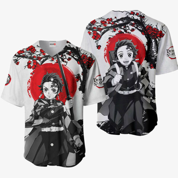 Tanjiro Jersey Shirt Custom Kimetsu Anime Merch Clothes Japan Style 1