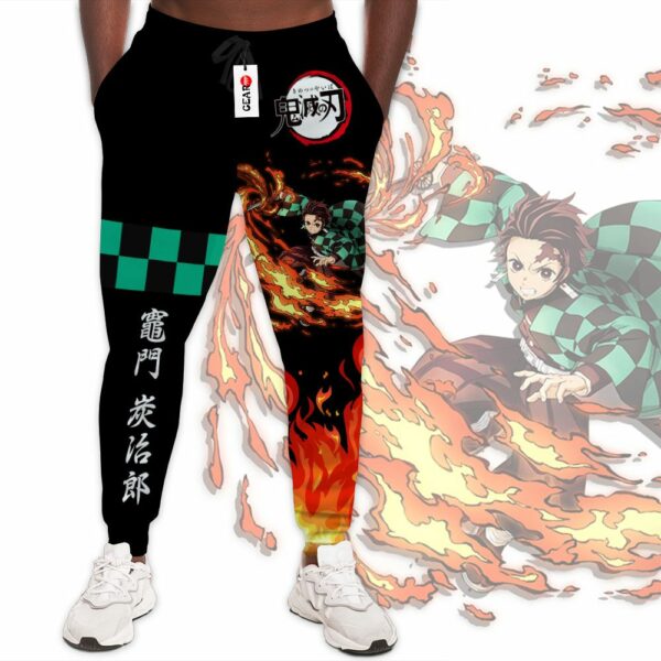 Tanjiro Sun Breathing Jogger Pants Custom Anime Kimetsu Sweatpants 1