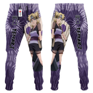 Temari Joggers Custom Anime Sweatpants Tie Dye Style Merch 6