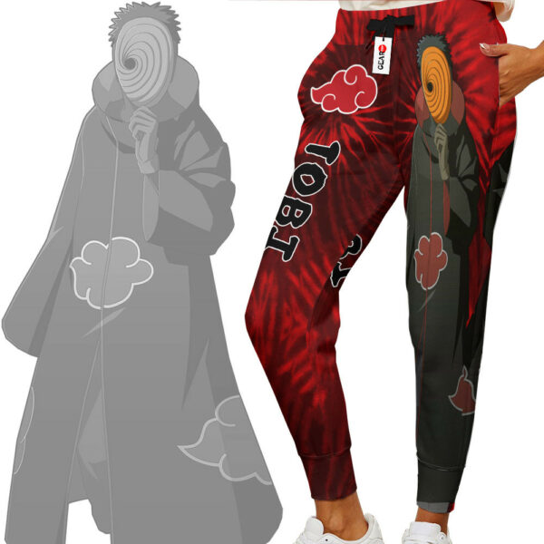 Tobi Joggers Custom Anime Akatsuki Sweatpants Tie Dye Style 2