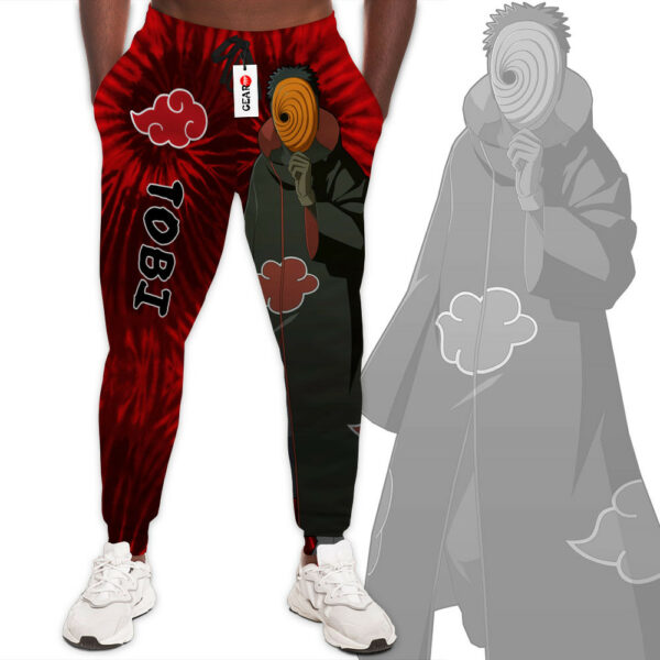 Tobi Joggers Custom Anime Akatsuki Sweatpants Tie Dye Style 1