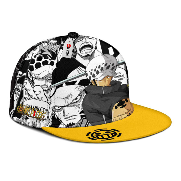 Trafalgar Law Snapback Hat Custom One Piece Anime Hat Mix Manga 2