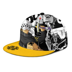 Trafalgar Law Snapback Hat Custom One Piece Anime Hat Mix Manga 6