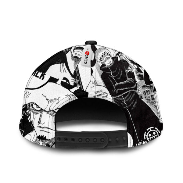 Trafalgar Law Snapback Hat Custom One Piece Anime Hat Mix Manga 4