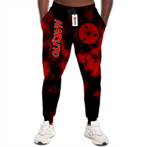 Triple Tomoe Sharingan Sweatpants Custom Anime NRT Jogger Pants Merch 1