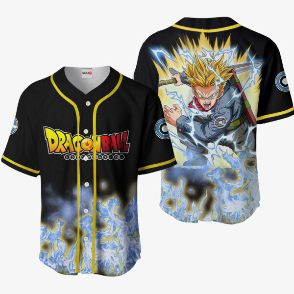 Trunks Super Saiyan Jersey Shirt Custom Dragon Ball Anime Merch Clothes 1