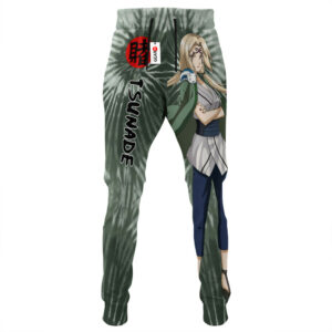 Tsunade Joggers Custom Anime Sweatpants Tie Dye Style Merch 7