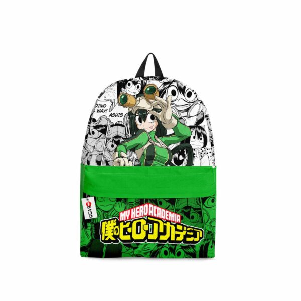 Tsuyu Asui Backpack Custom My Hero Academia Anime Bag Manga Style 1