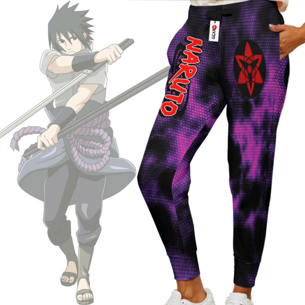 Uchiha Sasuke Eternal Mangekyo Sharingan Sweatpants Custom Anime NRT Jogger Pants 2