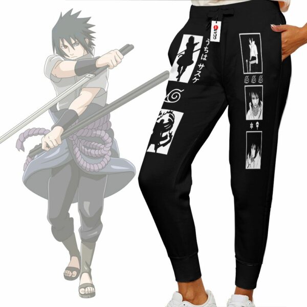 Uchiha Sasuke Jogger Pants Custom Anime NRT Sweatpants Merch 3