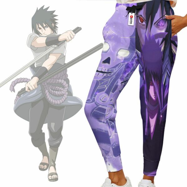 Uchiha Sasuke Sweatpants Custom Anime NRT Jogger Pants Merch 2