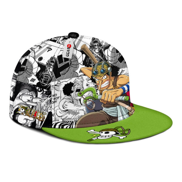 Usopp Snapback Hat Custom One Piece Anime Hat Mix Manga 2