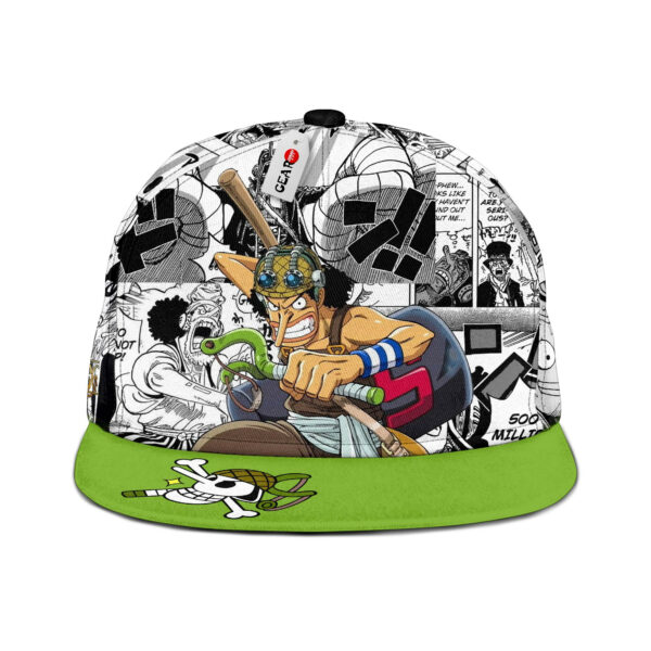 Usopp Snapback Hat Custom One Piece Anime Hat Mix Manga 1