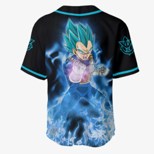 Vegeta Blue Jersey Shirt Custom Dragon Ball Anime Merch Clothes 5