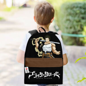 Yami Sukehiro Backpack Custom Black Clover Anime Bag for Otaku 5