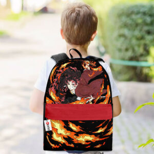 Yoriichi Tsugikuni Backpack Custom Anime Kimetsu Bag for Otaku 5