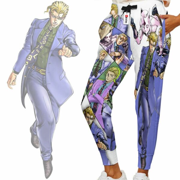 Yoshikage Kira Sweatpants Custom Anime JJBAs Joggers Merch 2