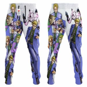 Yoshikage Kira Sweatpants Custom Anime JJBAs Joggers Merch 7