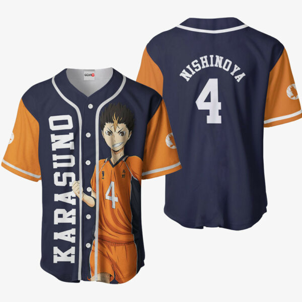 Yuu Nishinoya Jersey Shirt Haikyuu Custom Anime Merch Clothes 1