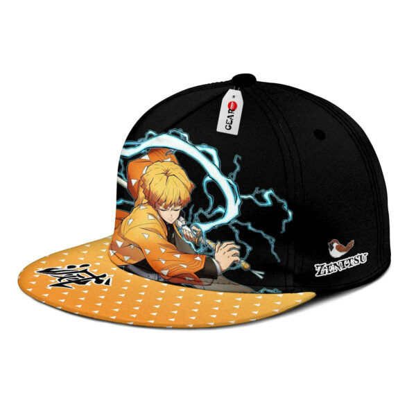 Zenitsu Cap Hat Thunder Breathing Anime Kimetsu Snapback 2