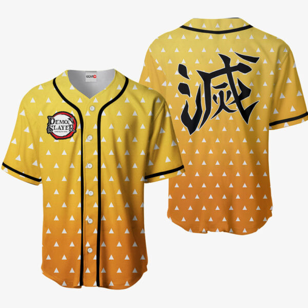 Zenitsu Jersey Shirt Custom Kimetsu Anime Merch Clothes 1