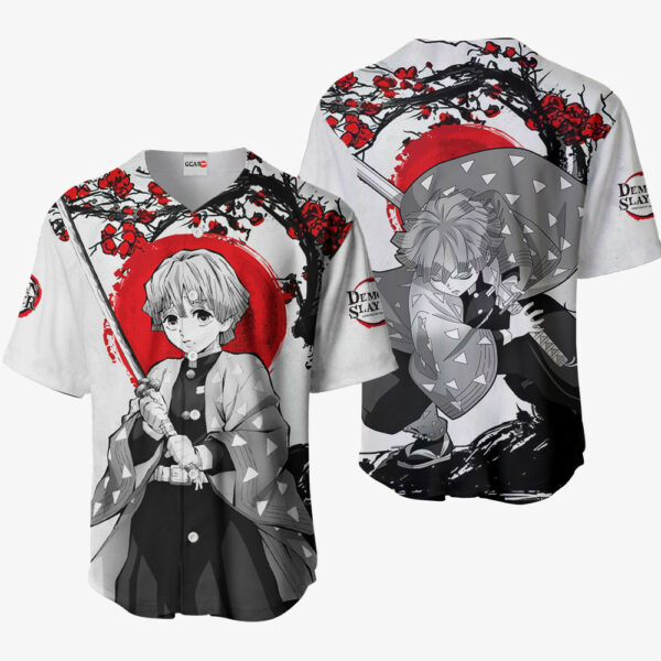 Zenitsu Jersey Shirt Custom Kimetsu Anime Merch Clothes Japan Style 1